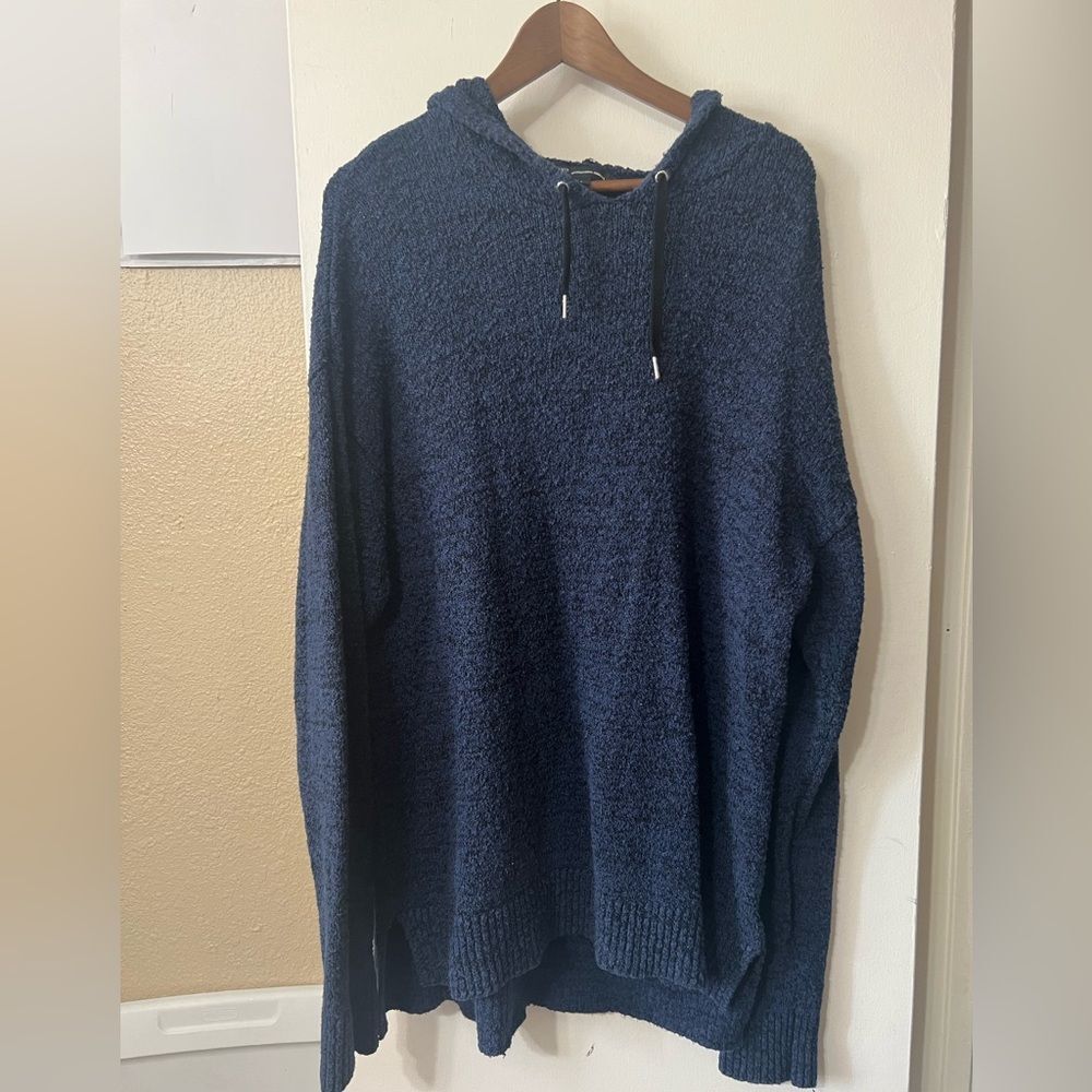 INC Int Dark Blue Crewneck/Hooded Sweater Men SzL Winter Comfy Academia Classic